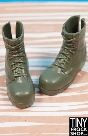 12 Inch Fashion Male Doll Green Combat Boots