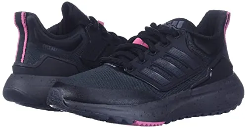 adidas Women's EQ21 Run Cold.RDY Shoe, Carbon/Rose Tone/Black, 8.5