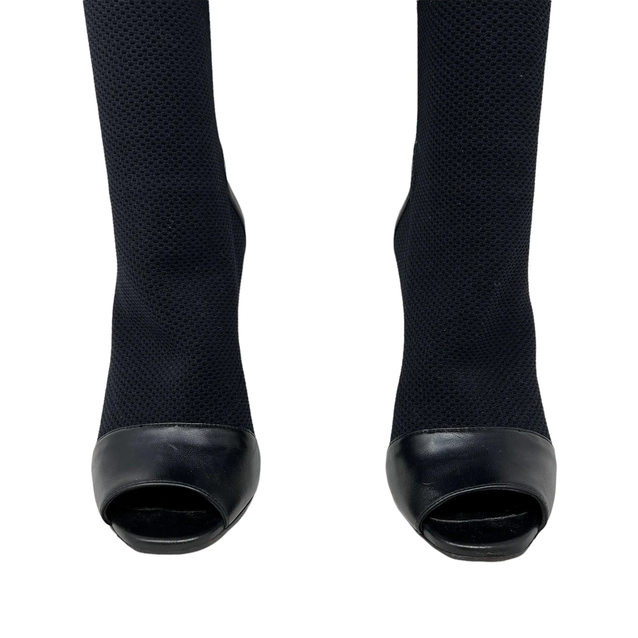 Balmain Black Over the Knee Aubane Boots 37