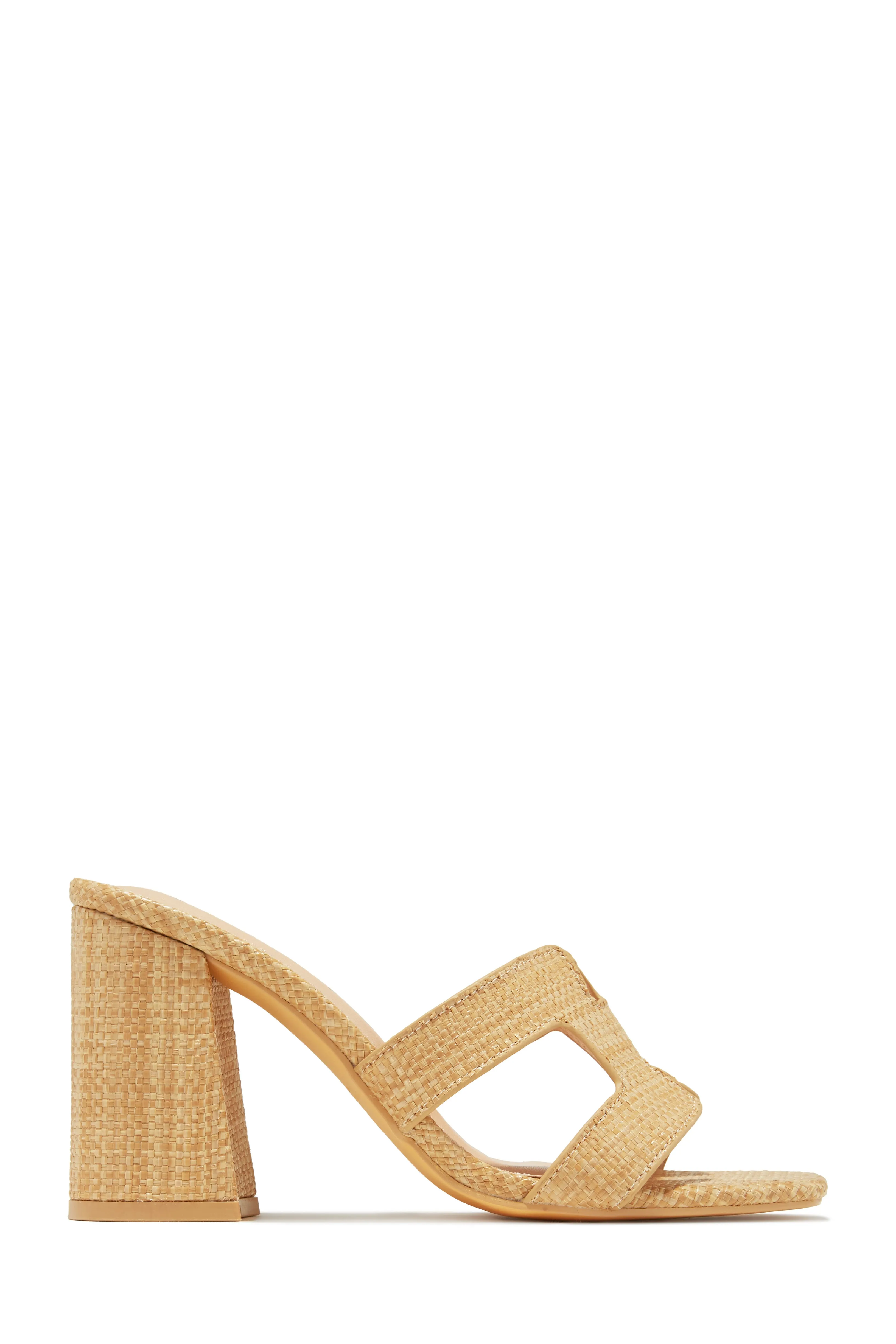 Bianka Block Mid Heels - White