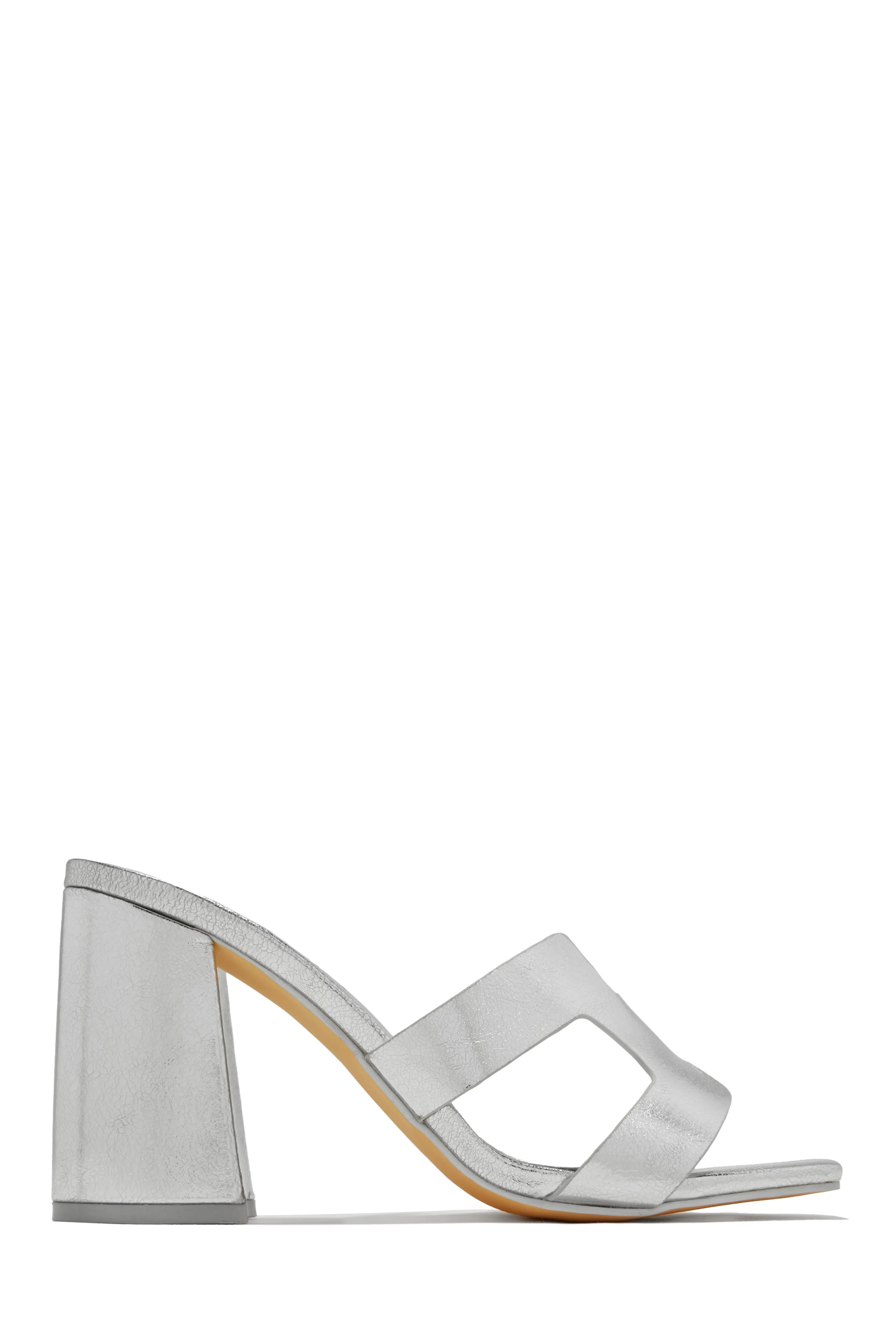 Bianka Block Mid Heels - White