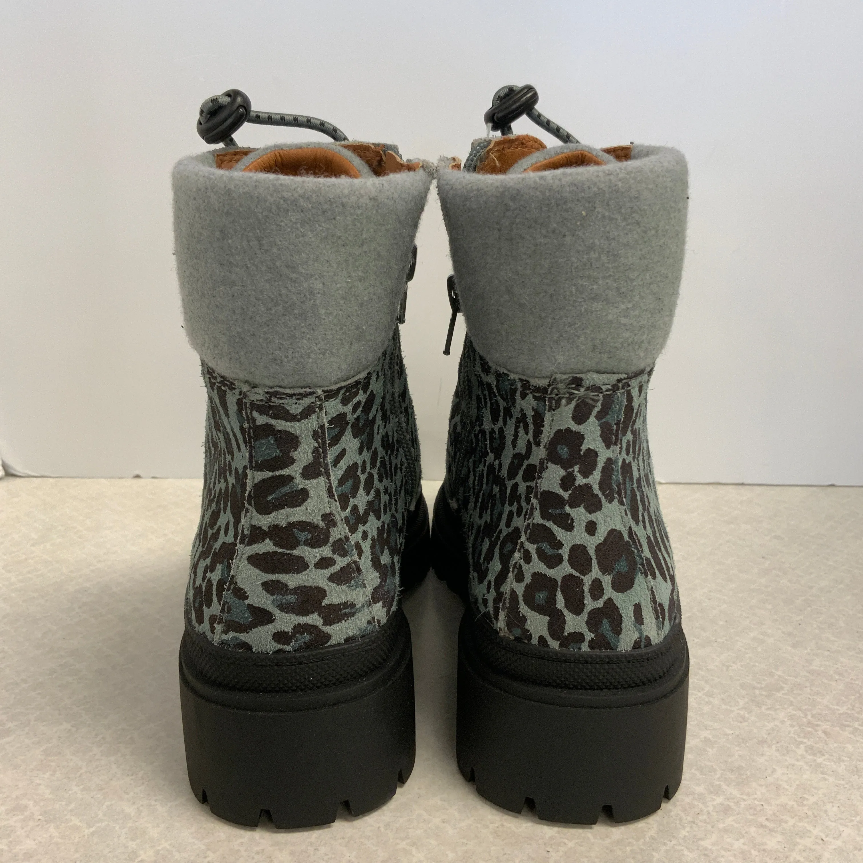 Boots Combat By Lucky Brand In Animal Print, Size: 8