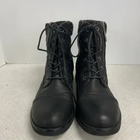 Boots Combat By STQ In Black, Size: 9