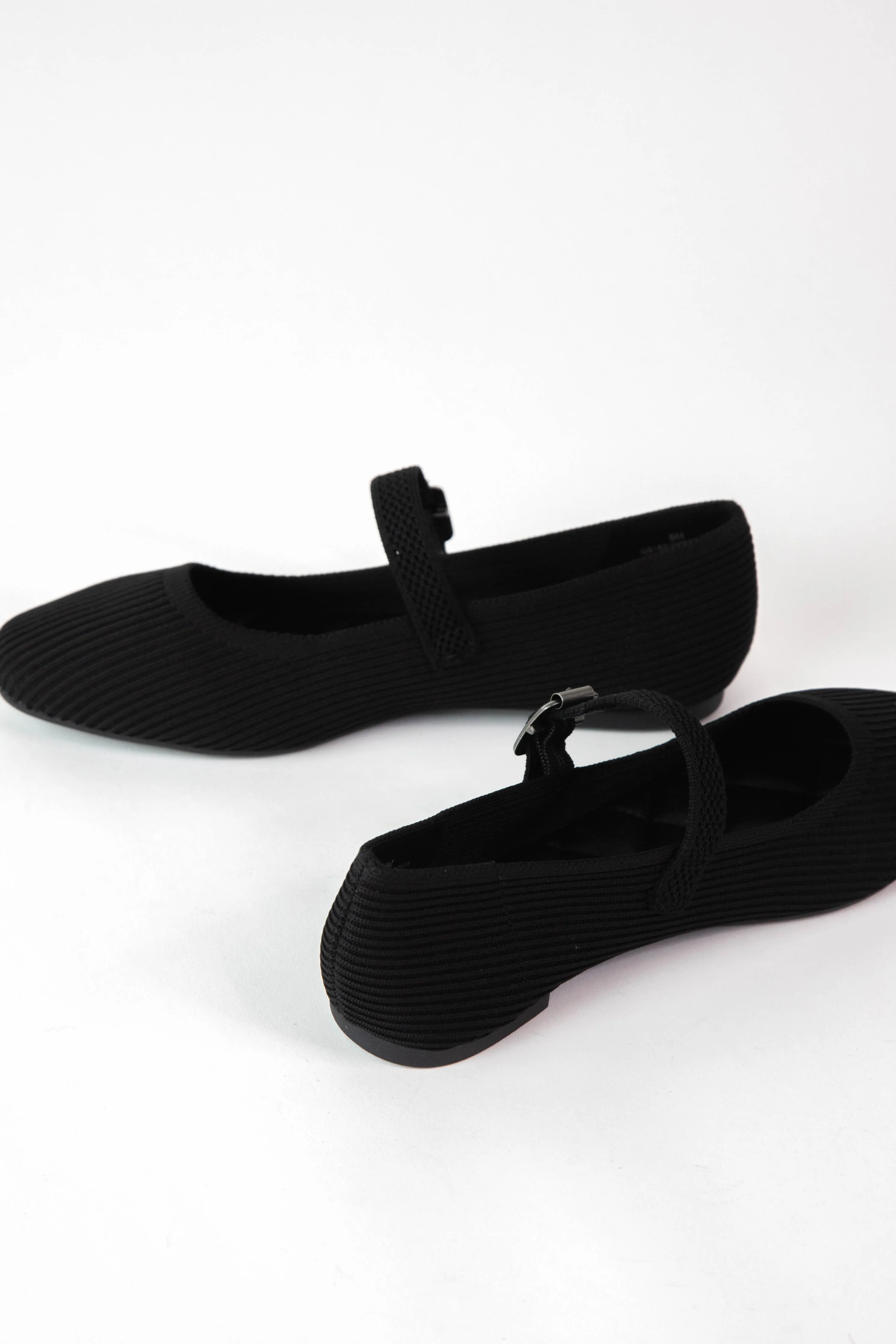 Brita Mary Jane Ballet Flat, Black Knit