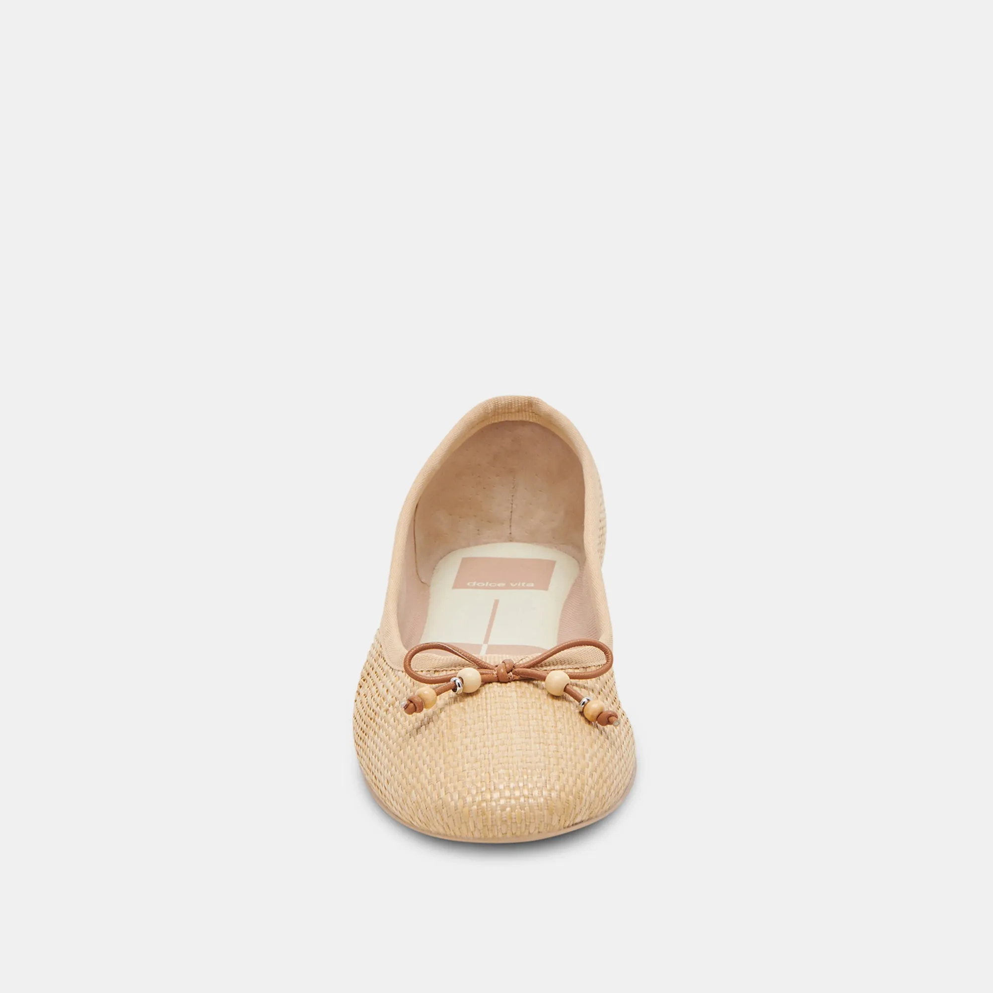 CACY BALLET FLATS NATURAL RAFFIA