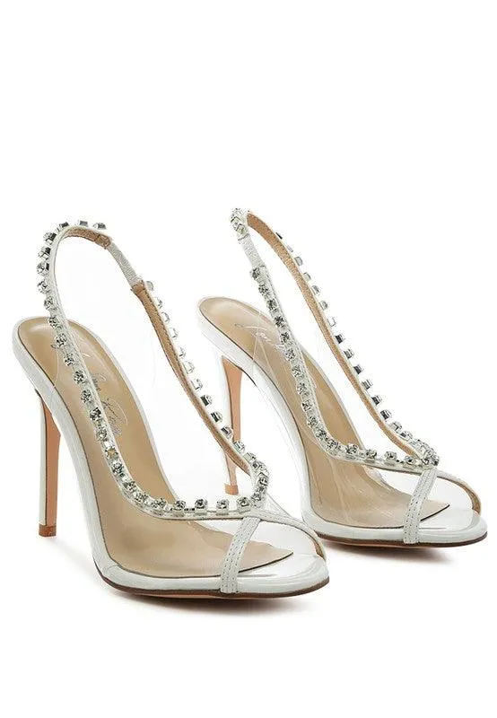 Camarine Clear Stiletto Sling-Back