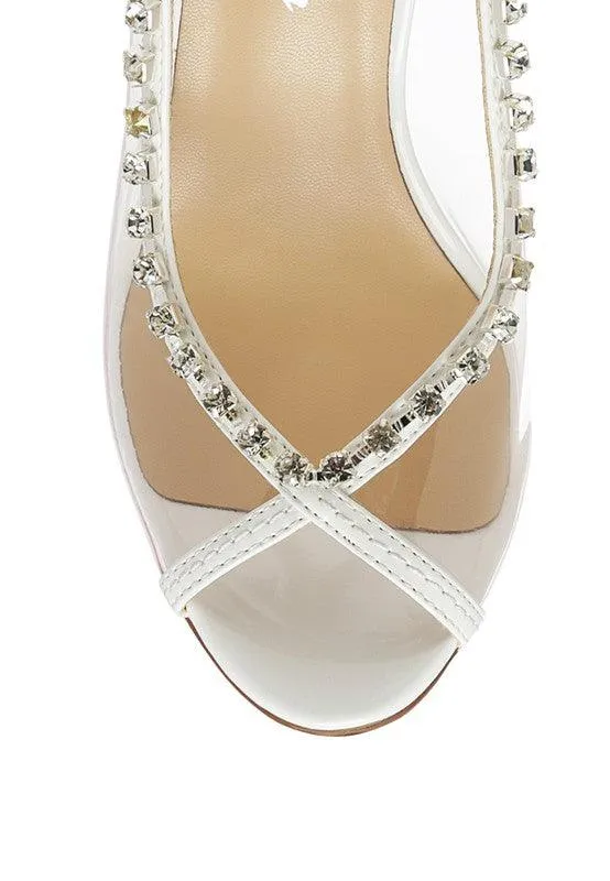 Camarine Clear Stiletto Sling-Back