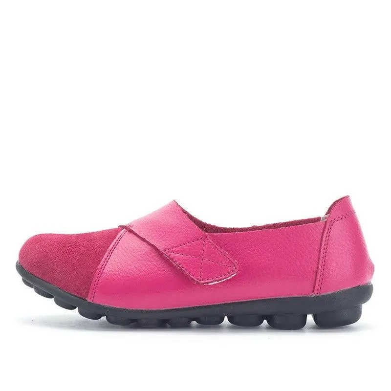 Candy Leather Flats Loafers Women's Casual Shoes #999