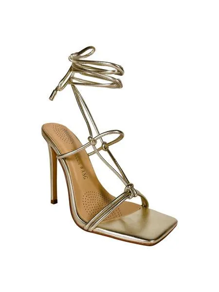 DREW-GOLD STILETTO SANDAL