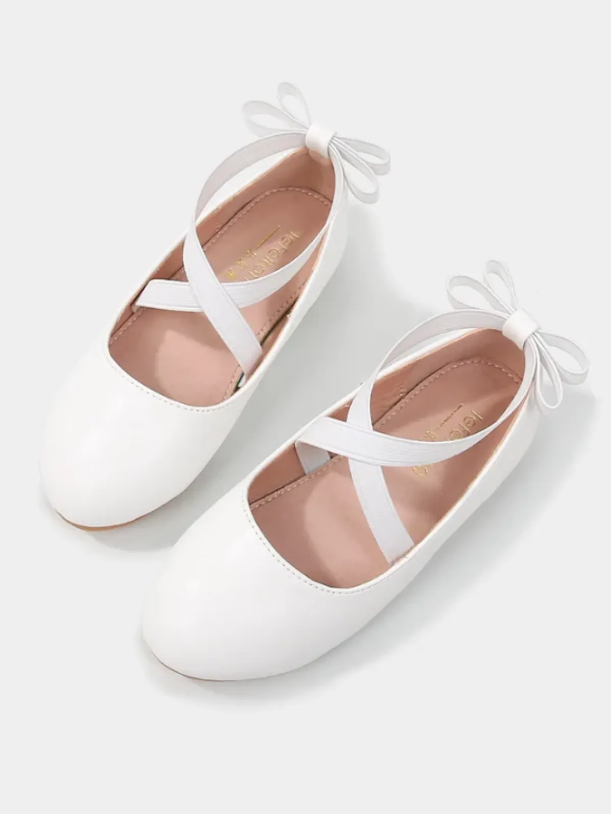 Girls Elegant Bow-Tie Ballet Flats by Liv and Mia