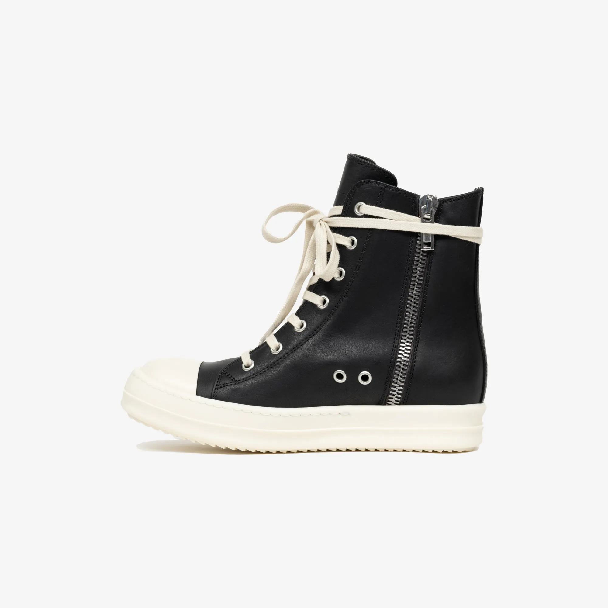 High-Top Leather Sneakers