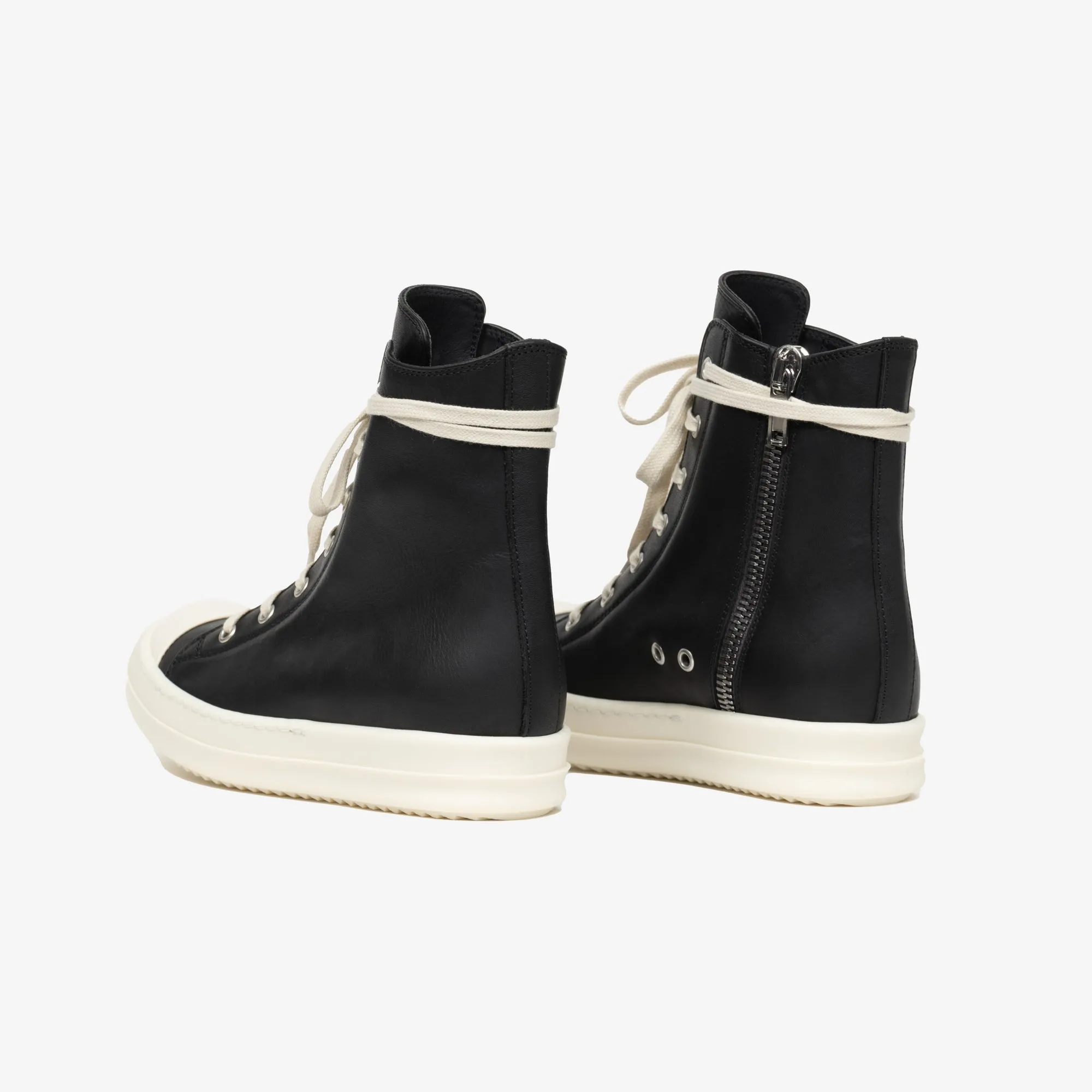 High-Top Leather Sneakers