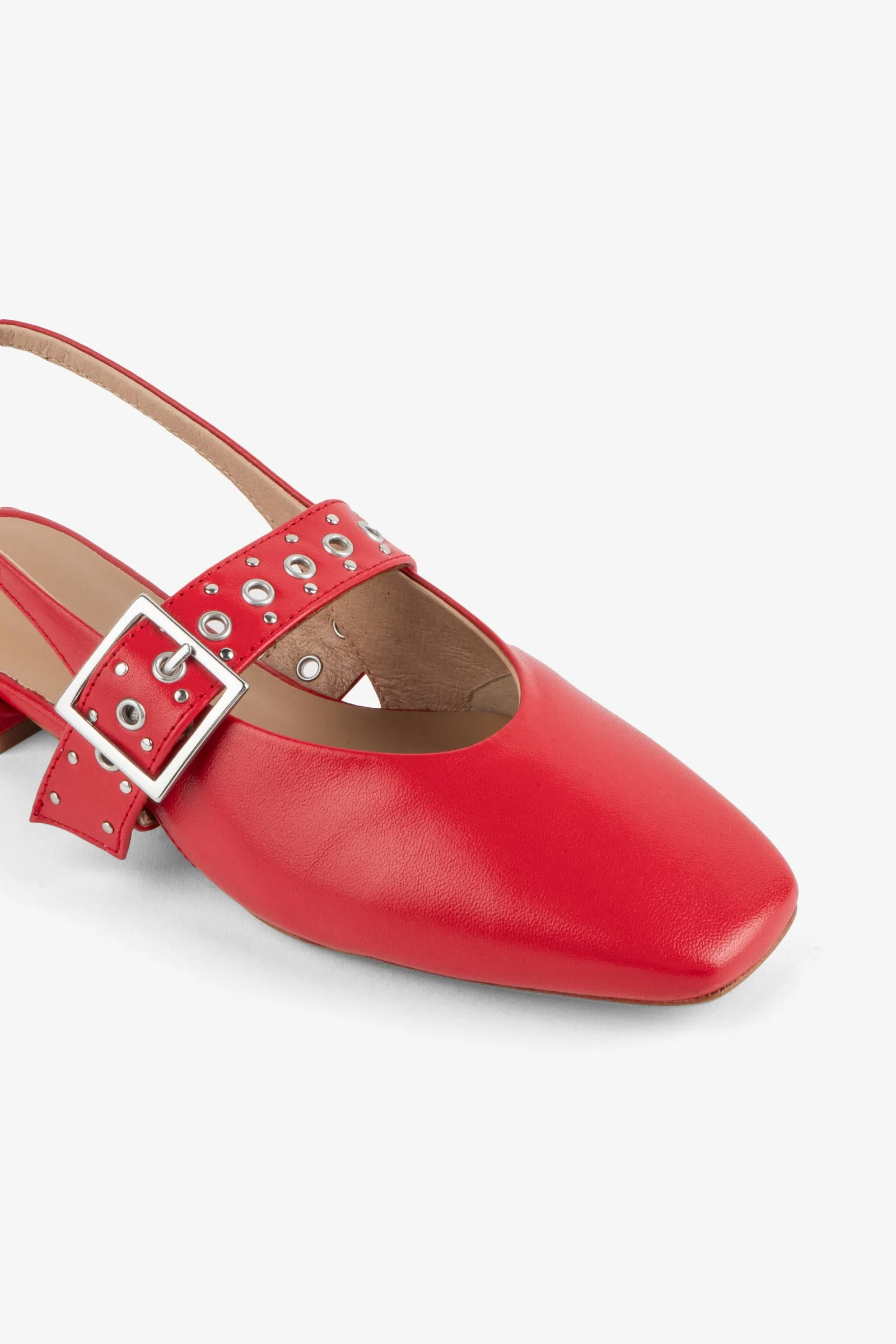 INTENTIONALLY BLANK PEARL BALLET FLAT - CHERRY