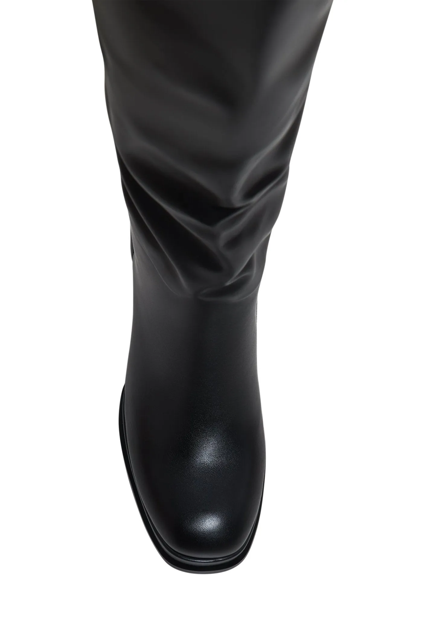 Luxury Leather Over-the-Knee Boots - Black