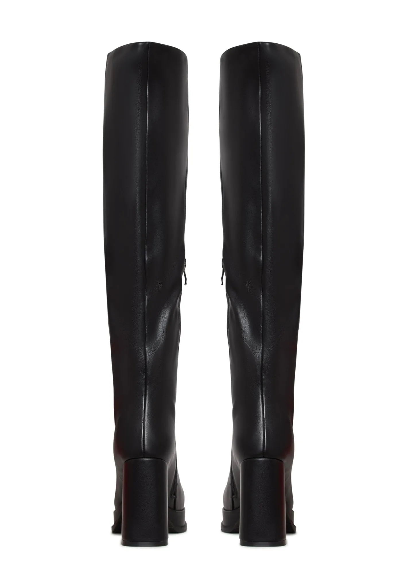 Luxury Leather Over-the-Knee Boots - Black