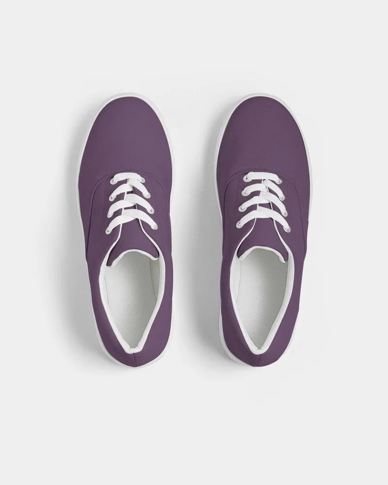 Medium Dark Purple Men's Canvas Sneakers | Men's | Medium Dark Pastel Purple | C30M60Y0K60