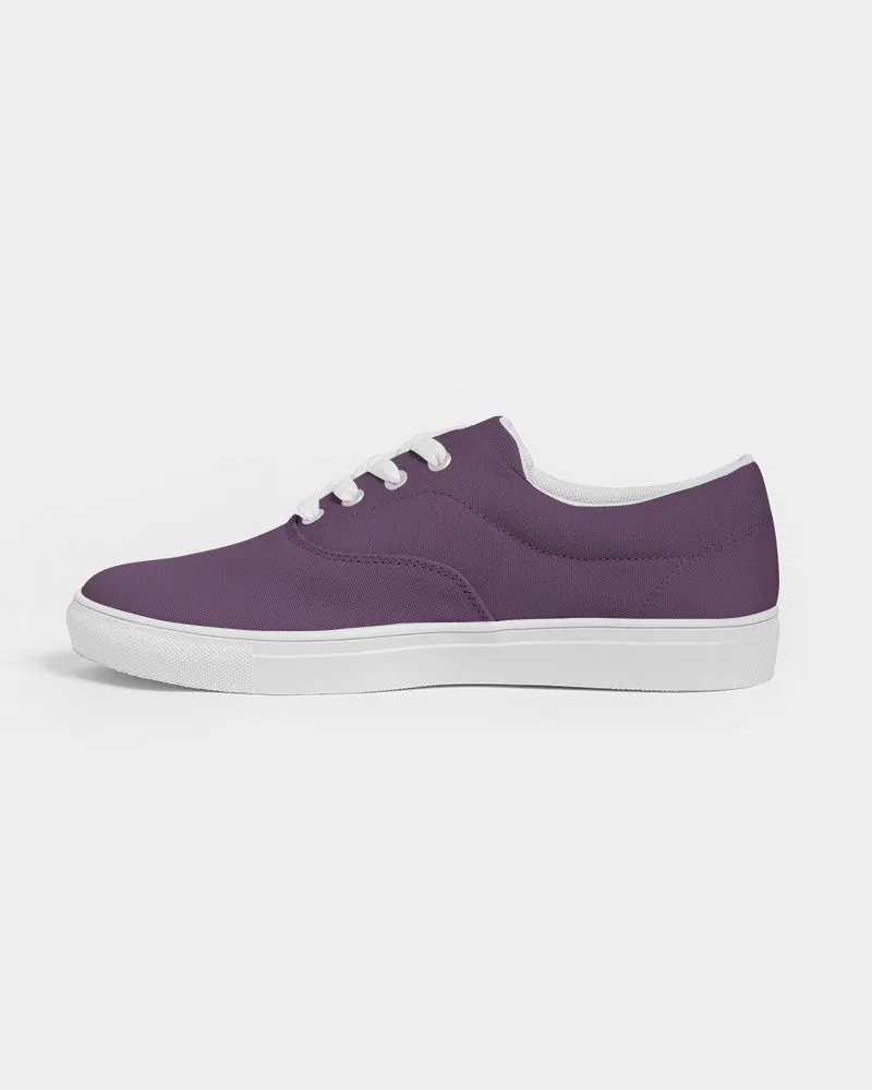 Medium Dark Purple Men's Canvas Sneakers | Men's | Medium Dark Pastel Purple | C30M60Y0K60