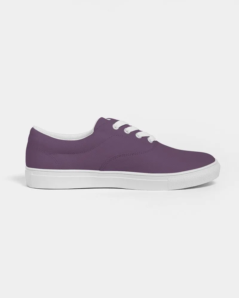 Medium Dark Purple Men's Canvas Sneakers | Men's | Medium Dark Pastel Purple | C30M60Y0K60