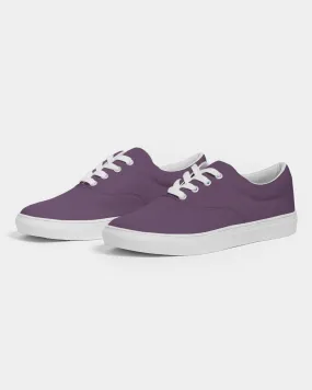 Medium Dark Purple Men's Canvas Sneakers | Men's | Medium Dark Pastel Purple | C30M60Y0K60