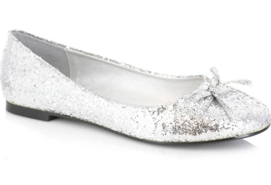 Mila-016-G Glitter Ballet Flats