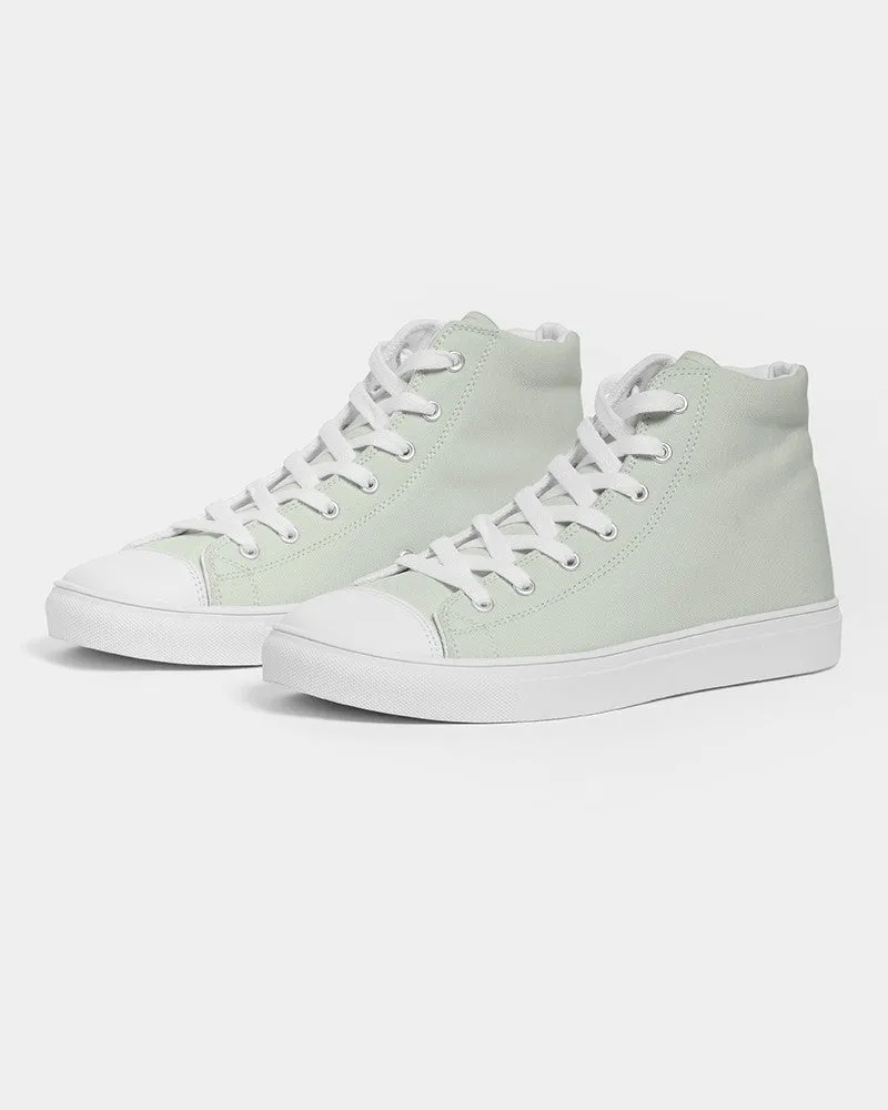 Pale Warm Green Women's High-top Canvas Sneakers | Women's | Bright Pale Warm Green | C5M0Y10K0