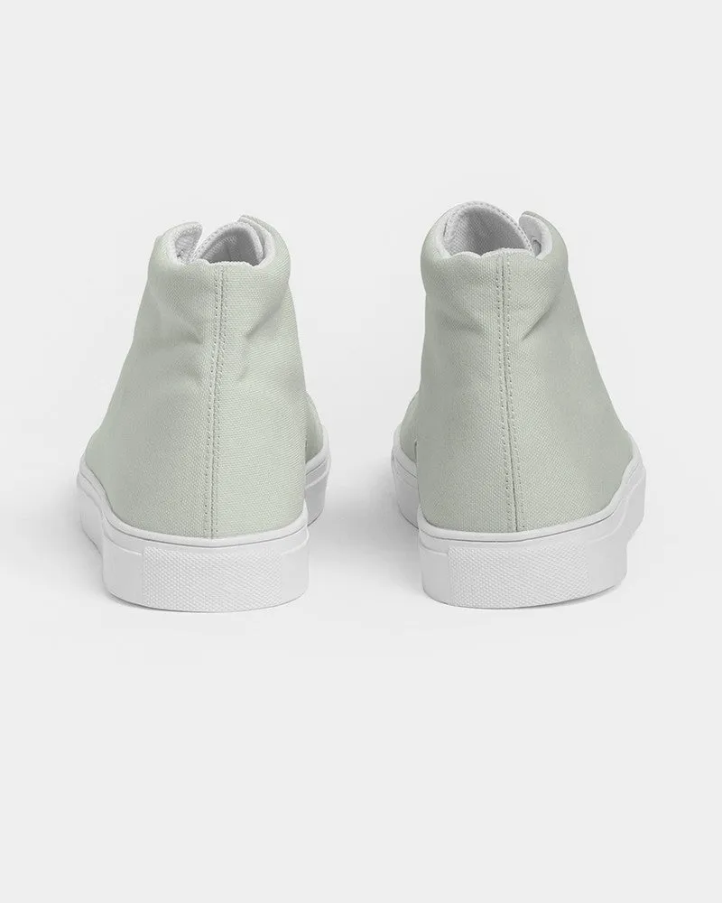 Pale Warm Green Women's High-top Canvas Sneakers | Women's | Bright Pale Warm Green | C5M0Y10K0