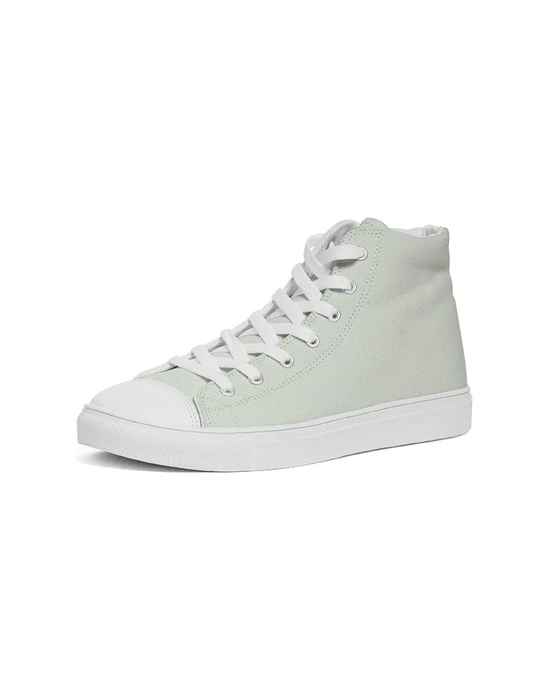 Pale Warm Green Women's High-top Canvas Sneakers | Women's | Bright Pale Warm Green | C5M0Y10K0