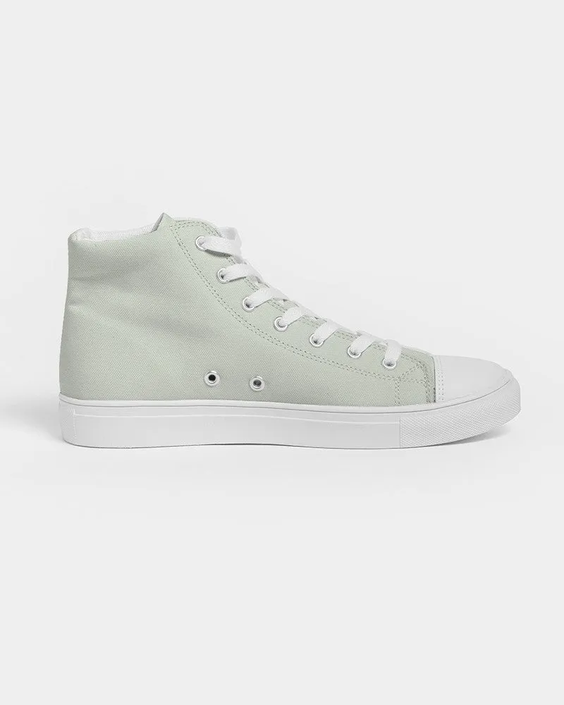 Pale Warm Green Women's High-top Canvas Sneakers | Women's | Bright Pale Warm Green | C5M0Y10K0