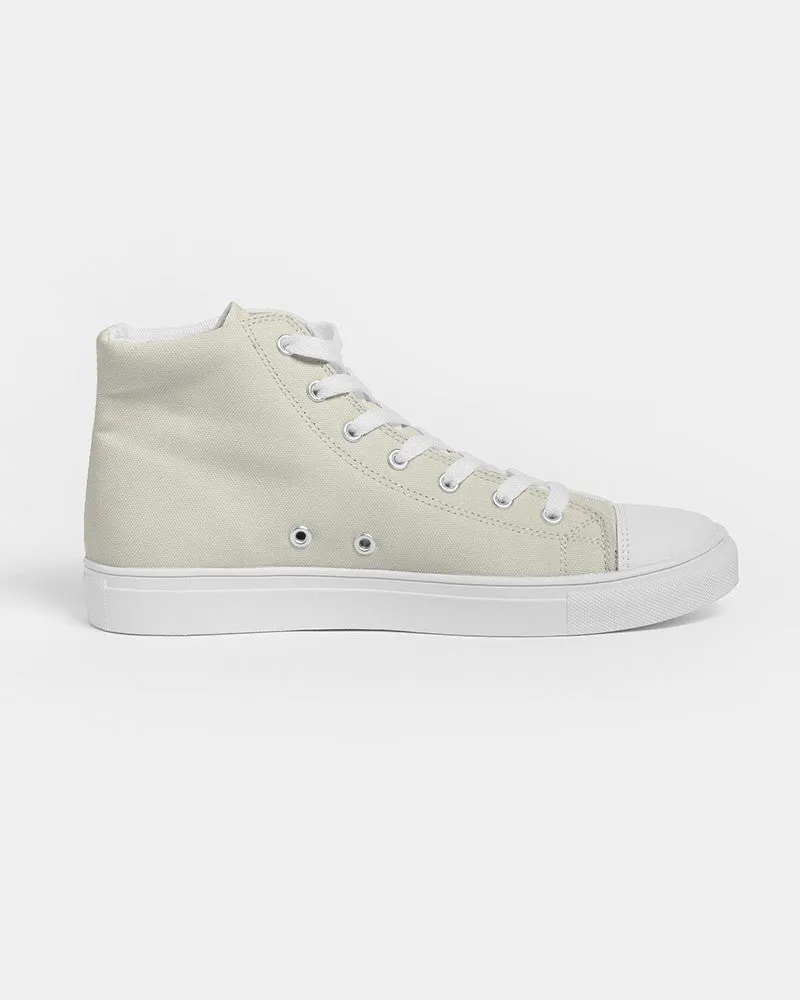 Pale Yellow Women's High-top Canvas Sneakers | Women's | Bright Pale Yellow | C0M0Y10K0