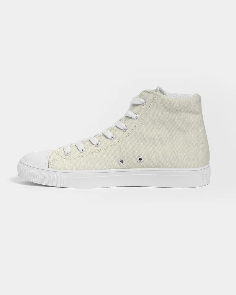 Pale Yellow Women's High-top Canvas Sneakers | Women's | Bright Pale Yellow | C0M0Y10K0