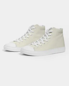 Pale Yellow Women's High-top Canvas Sneakers | Women's | Bright Pale Yellow | C0M0Y10K0