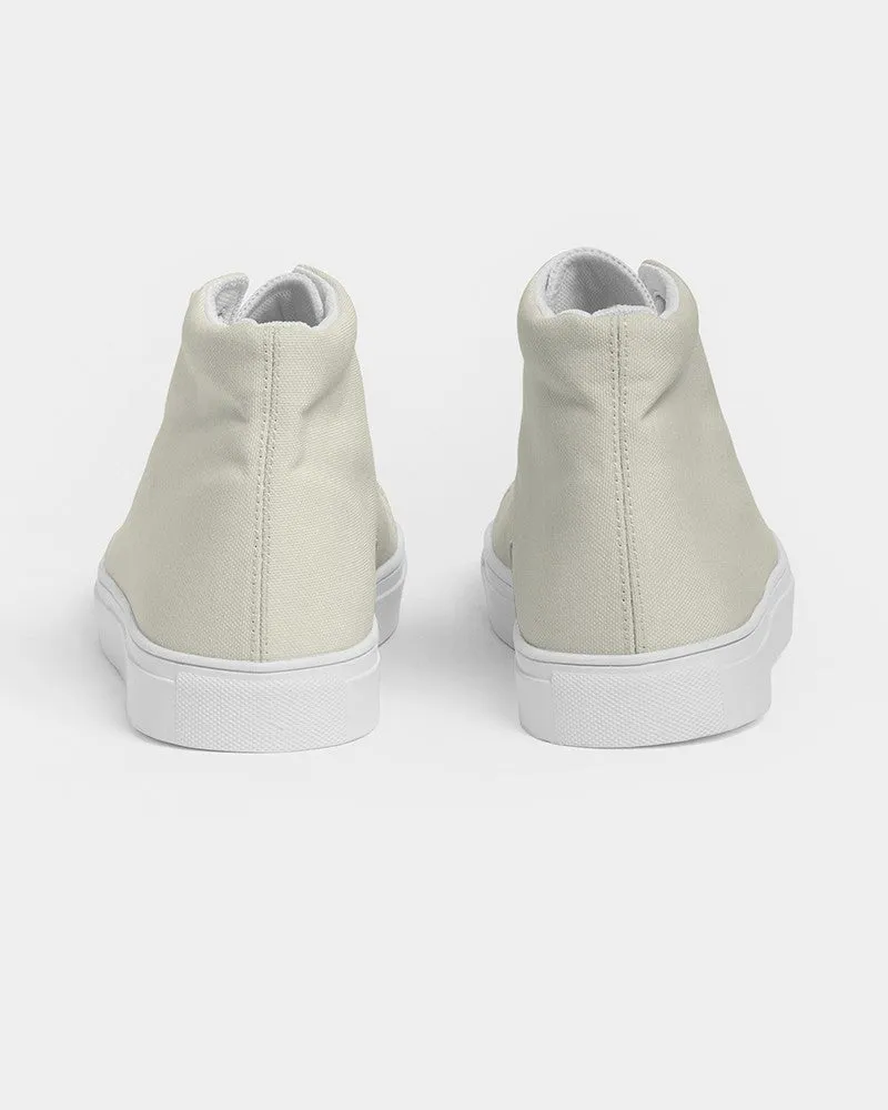 Pale Yellow Women's High-top Canvas Sneakers | Women's | Bright Pale Yellow | C0M0Y10K0