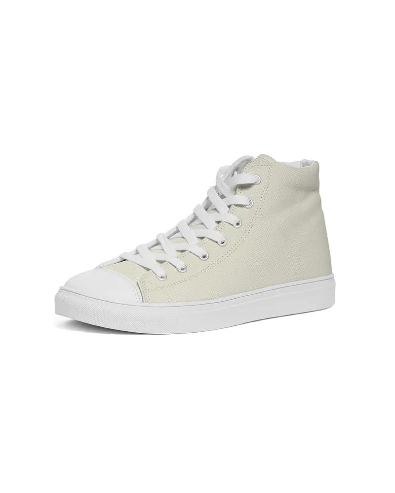 Pale Yellow Women's High-top Canvas Sneakers | Women's | Bright Pale Yellow | C0M0Y10K0