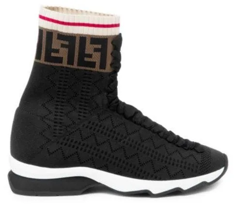 'Rockoko' High Top Knit Sneakers