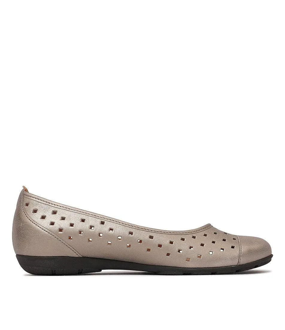 Skylar Metallic Leather Ballet Flats