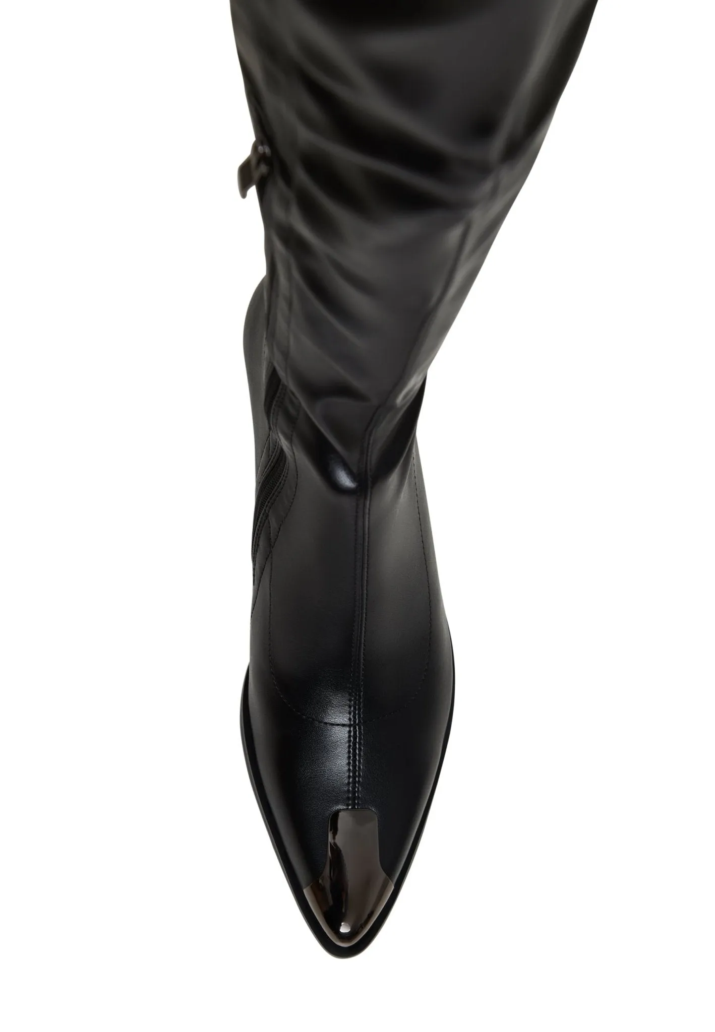 Sleek Leather Knee-High Boots