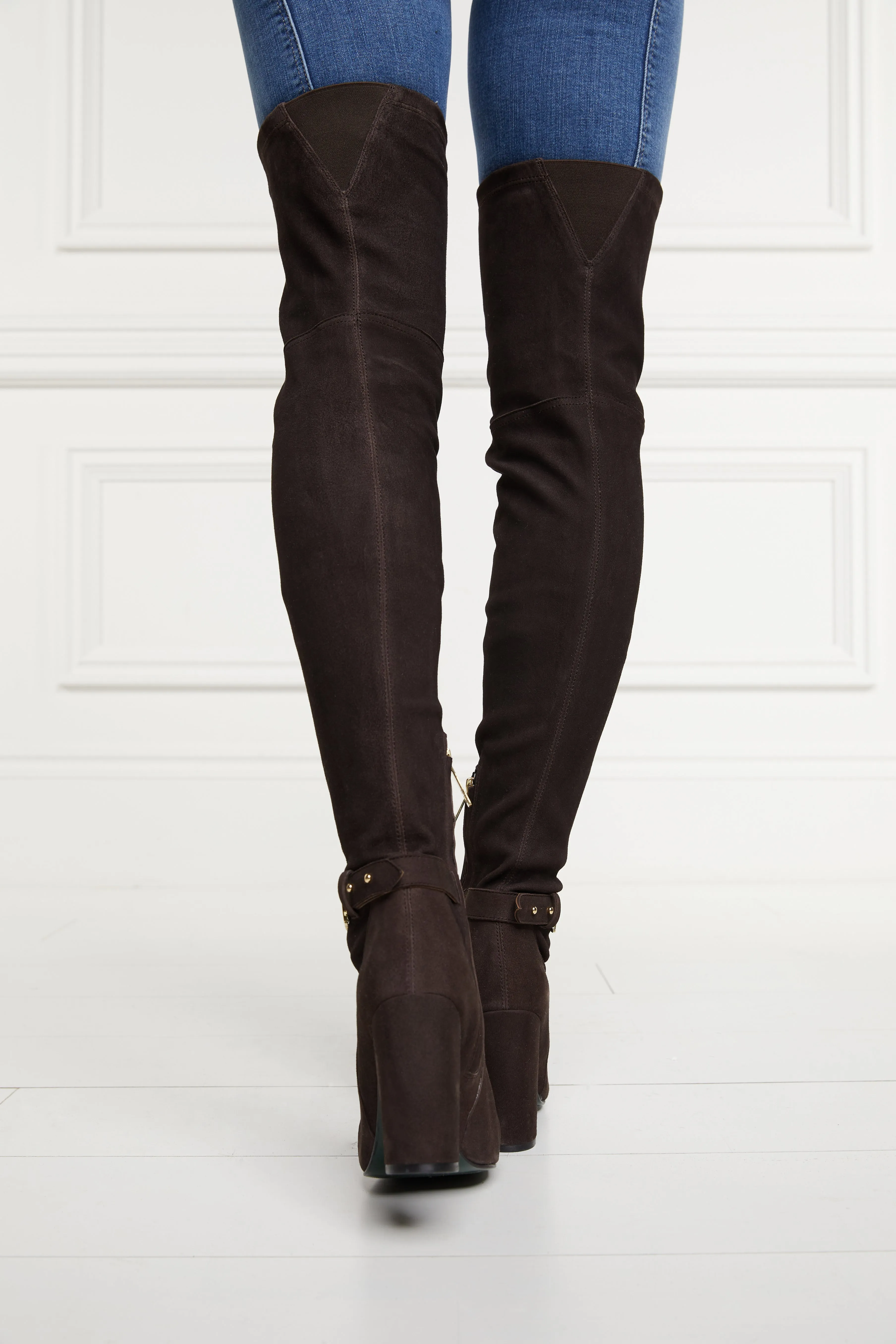 Sloane Over The Knee Boot (Chocolate)