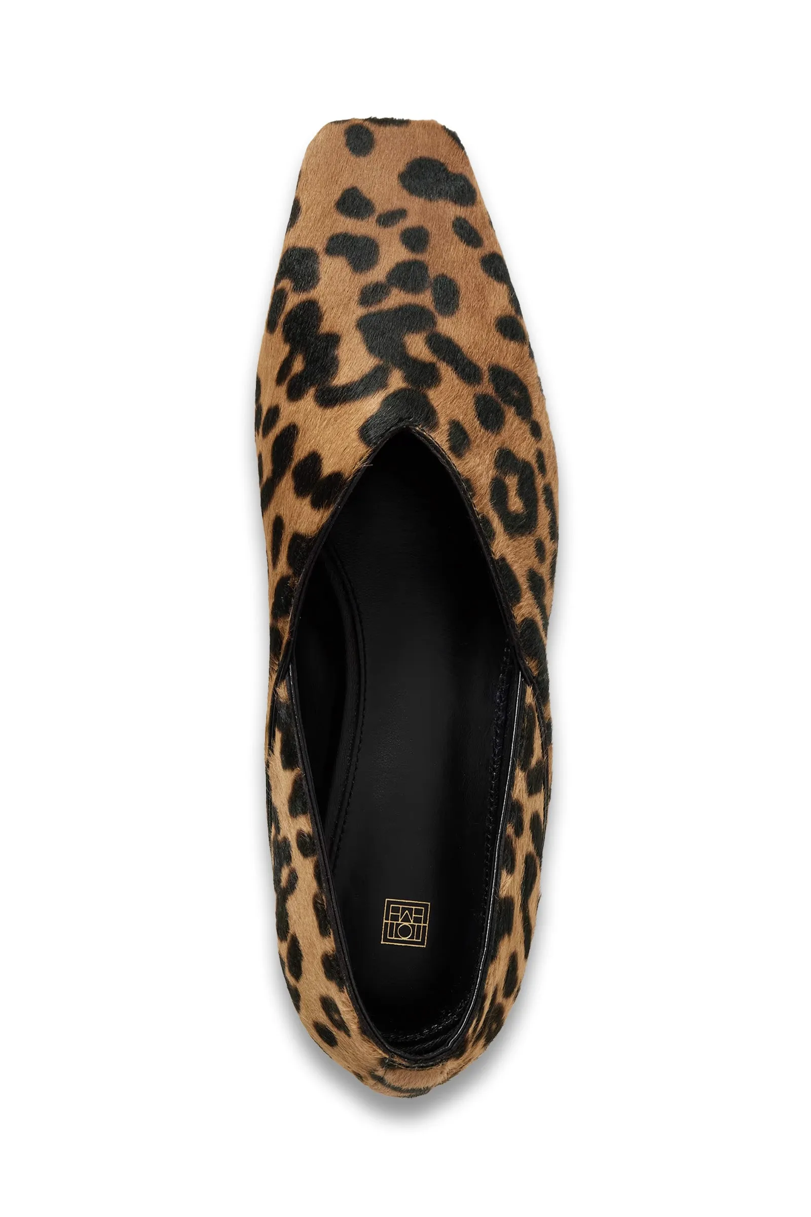 The Everyday Leopard-print Calf Hair Ballet Flats