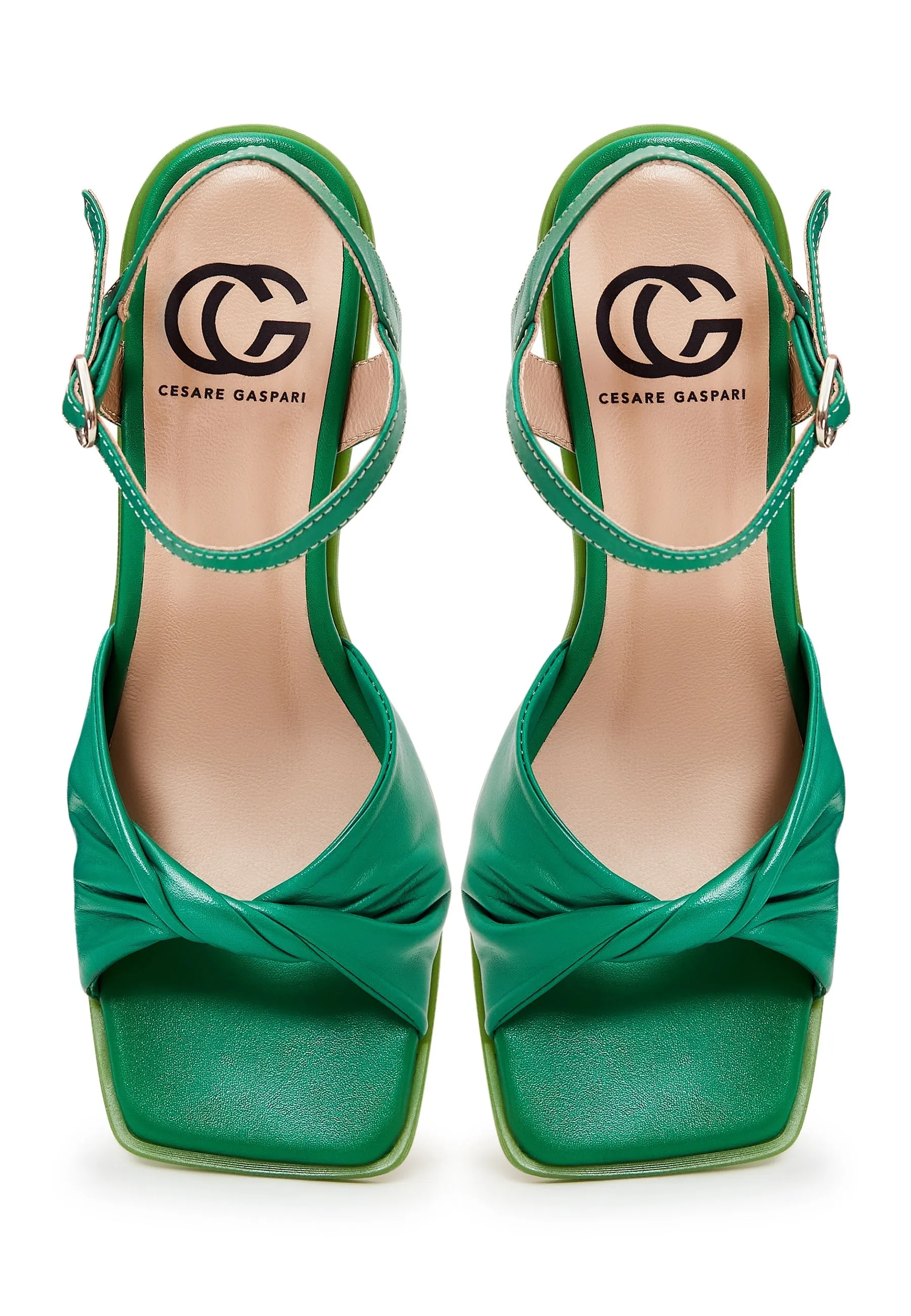 Timeless Block Heels - Green