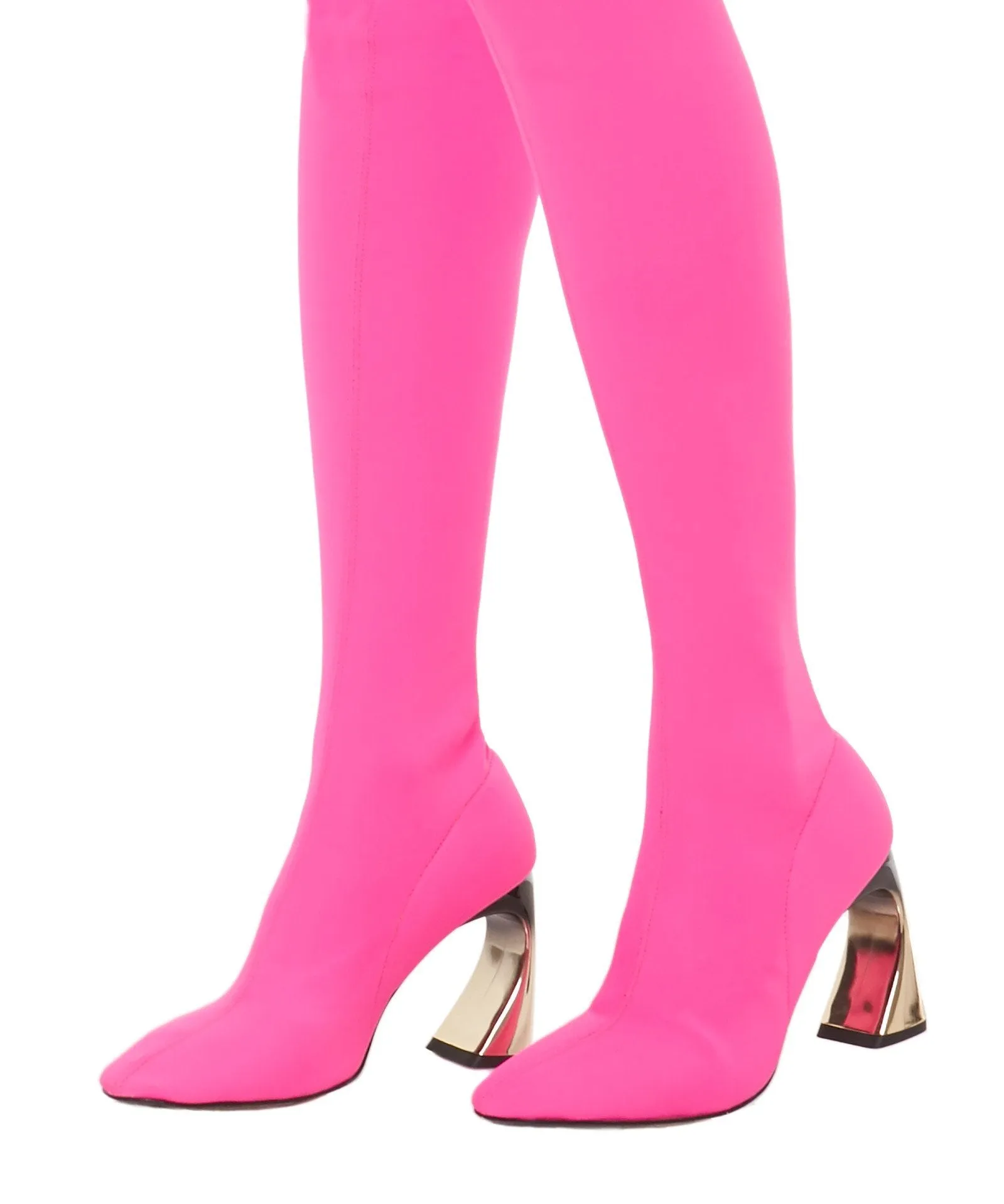 TOUJOURS LE TOUR BOOTS IN BRIGHT PINK