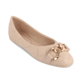 tresmode 239-NURIA Beige Women Flat Ballerina EU/36 UK/3