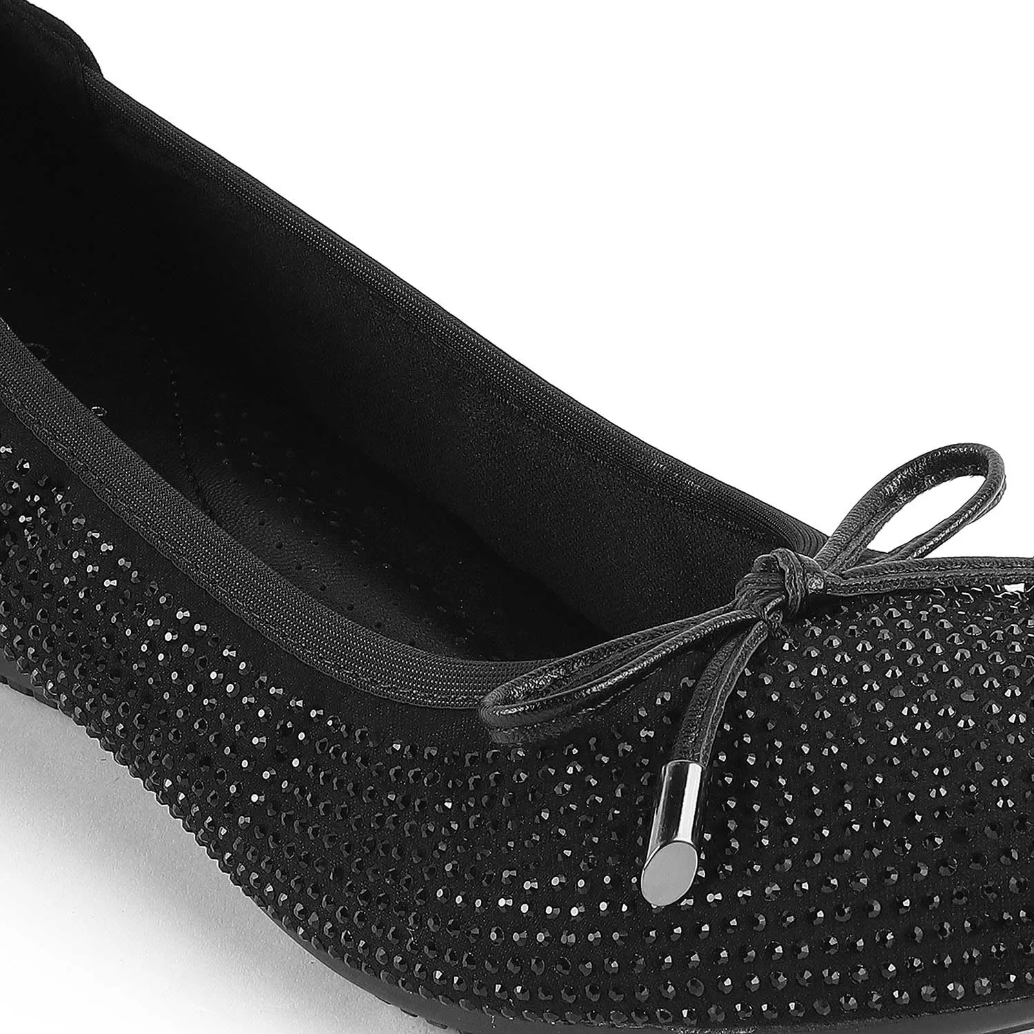 tresmode TODIAM Women's Ballerina Shoes Footwear Black, 4 UK / 37 EU - Round Toe Ladies Ballet Flats - Formal Casual Comfortable Wear