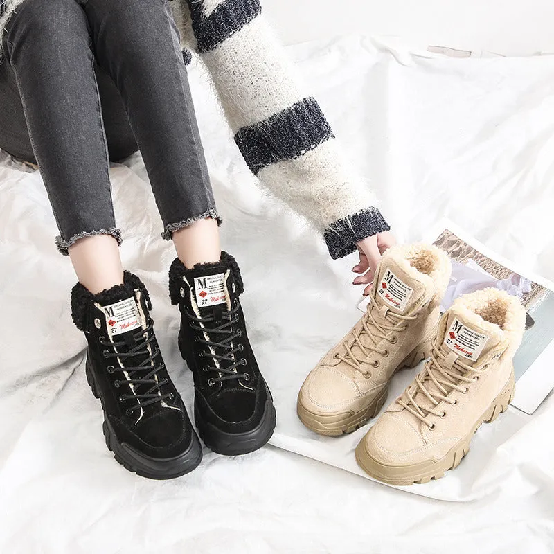 Warm Fur Ankle Snow Boots