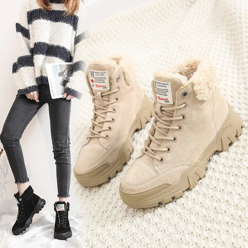 Warm Fur Ankle Snow Boots