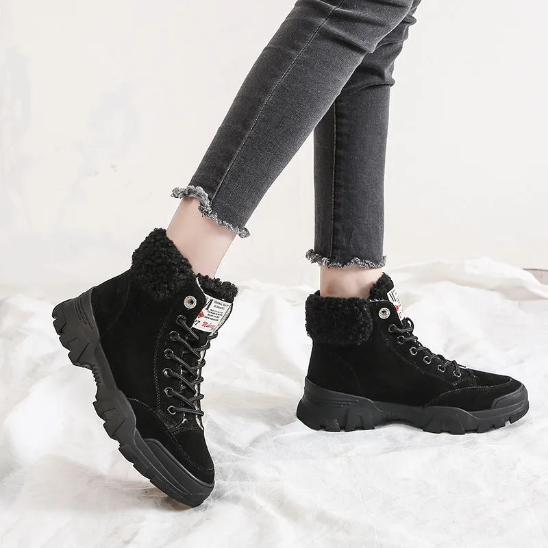 Warm Fur Ankle Snow Boots