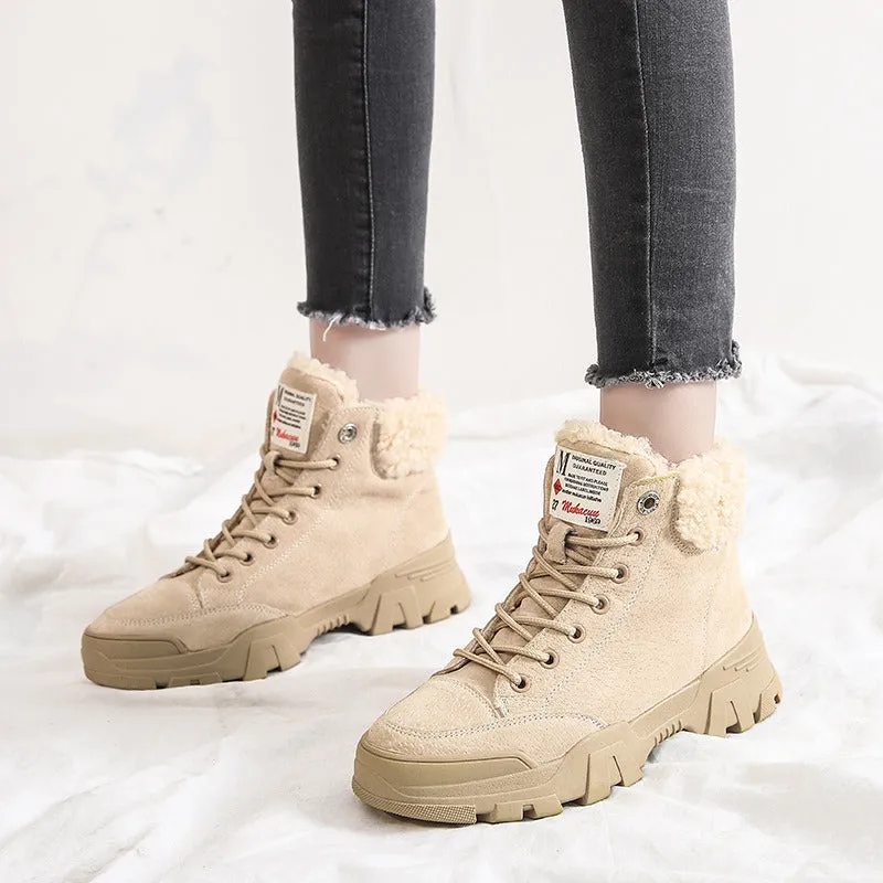 Warm Fur Ankle Snow Boots