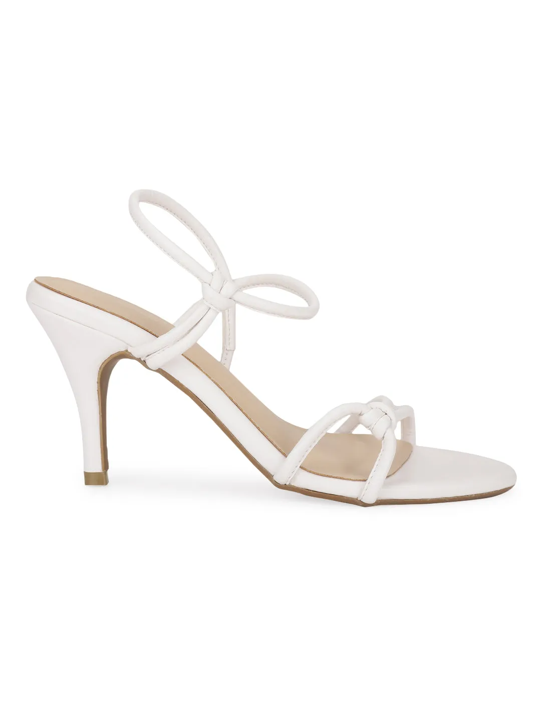 White PU Strappy Stiletto Sandals (TC-ST-1297-WHT)